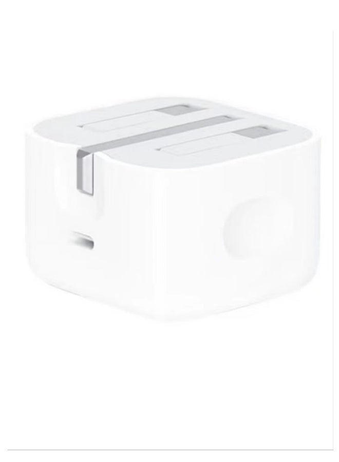 20W USB-C 3-Pin Power Adapter White  IPhone charger C-type C plug cpatible with new iPhone 14/14Pro/14Pro Max/14 Plus/13Pro Max/13 Pro/13/12/11/XS iPad Mini 6/iPad Pro  - Image 3
