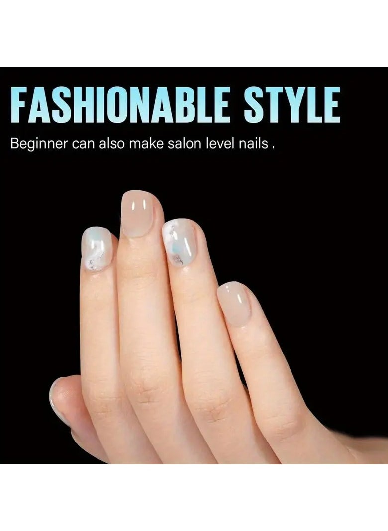LANGMANNI 120pcs Soft Gel Fake Nails, Ultra-Thin Square Pre-Shaped Acrylic Tips, Unbreakable Matte Full Cover Press-Ons in 12 Sizes for Salon and DIY - Plastic, Unscented Nail Enhancements  - Image 3