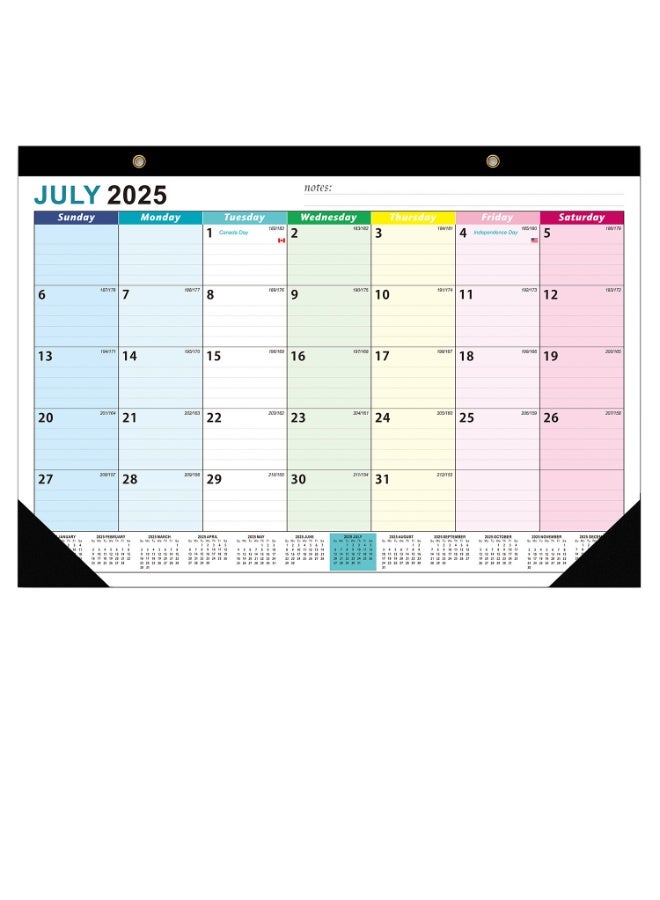 NIIMBOT Wall Calendar 2025-2026 Monthly Desk & Wall Calendar Desk Calendar with Corner Protectors,18 Months, Thick Paper, To-do List and Notes (from July 2025 to Dec 2026)  - Image 4