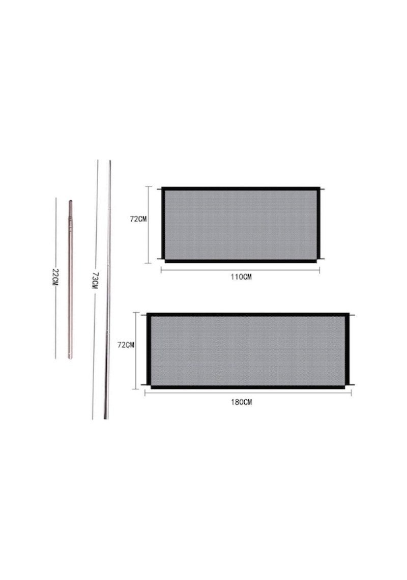 Dog Encryption Fence Portable Folding Pet Isolation Barrier 110x72cm - Enhanced Safety Protection Dog Obstacle Fence for Indoor Use - Image 1