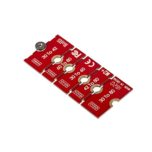 Acxico 2 Pcs M.2 NGFF NVMe SSD 2230 2242 2260 2280 Length Extend Adapter Bracket Card Plate - Image 1