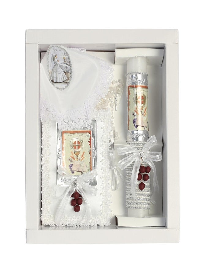 Pink Princess Holy English First Communion Candle Set for Girl - Velos de Primera Comunión para Niña - Belas para Primera Comunion - Image 2