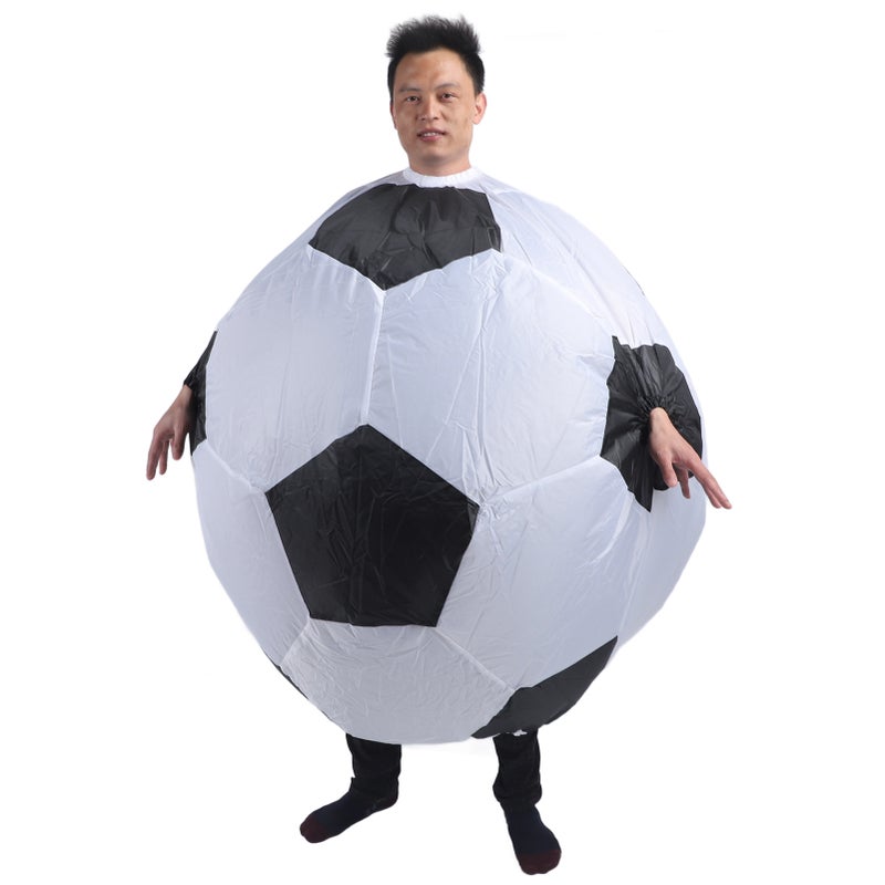 Inflatable Soccer Football Costume Funny Carnival Soccer Costume with Air Blower for Party Cosplay - Image 5