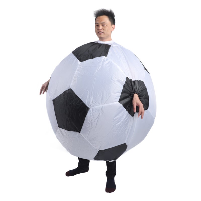 Inflatable Soccer Football Costume Funny Carnival Soccer Costume with Air Blower for Party Cosplay - Image 4