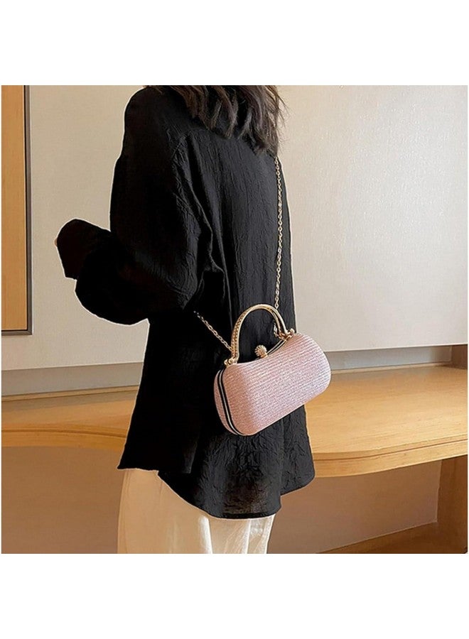 SANTORINI Luna Womens evening clutch Purse | Structured Clutch sling for women for Party,Dinner,Wedding etc | fancy womens clutch (Pink) - Image 5