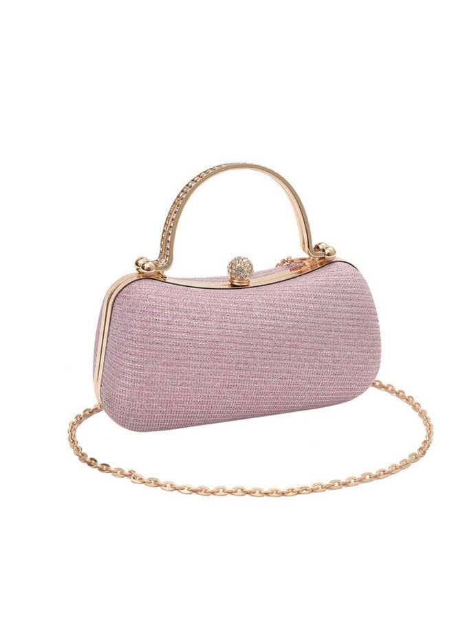 SANTORINI Luna Womens evening clutch Purse | Structured Clutch sling for women for Party,Dinner,Wedding etc | fancy womens clutch (Pink) - Image 1