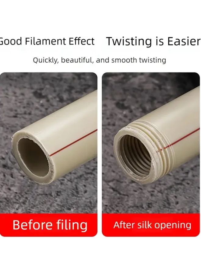 2pcs Integrated Internal External Thread Tool Set for PVC Pipe Compatible With Electric Drill - Image 3