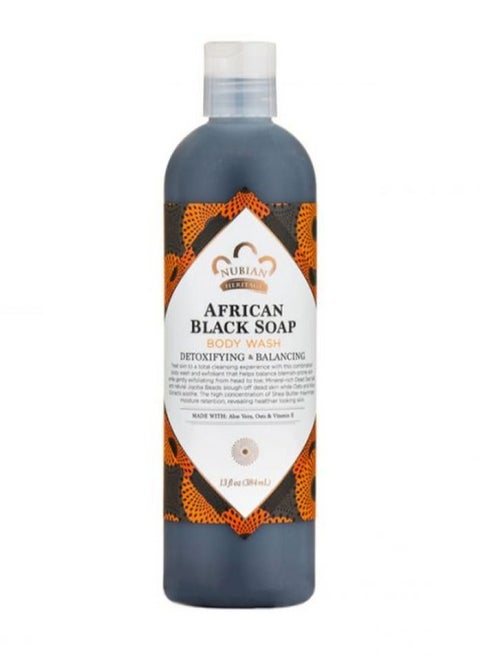 Nubian Heritage African Black Soap Body Wash 384ml