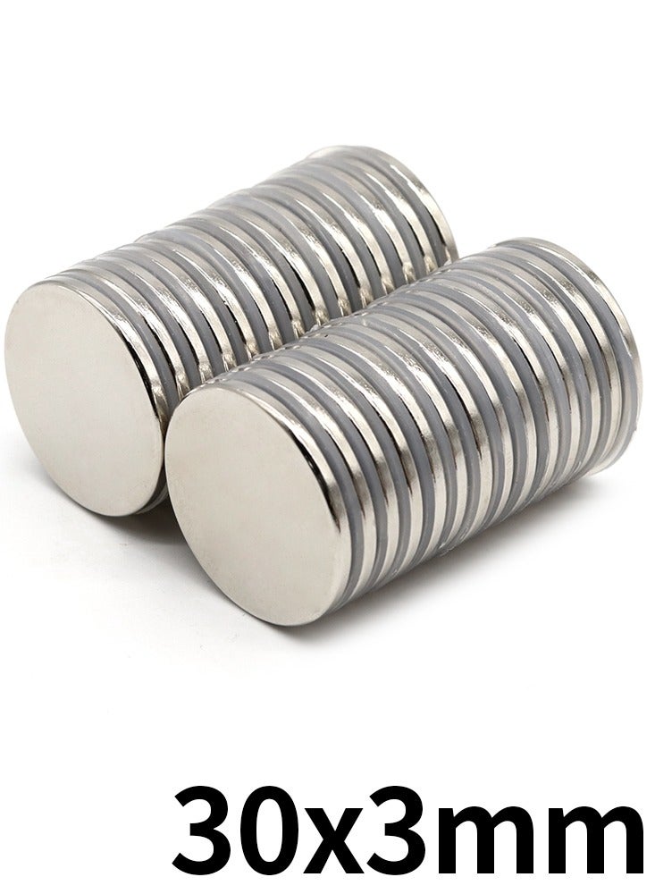 10 Pcs N35 30mm x 3mm Neodymium Magnets Round Magnet 1.18x0.12inch Permanent NdFeB Super Strong Powerful Magnetic Imans - Image 1