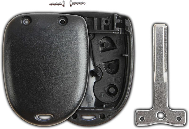 KeylessOption Keyless Entry Remote Car Key Fob Uncut Key Blade Shell Case Cover for Pontiac GTO - Image 2