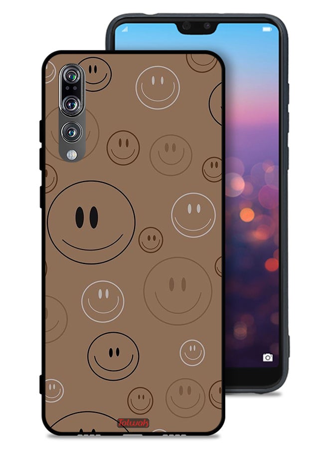 Tolwak Huawei P20 Pro Protective Case Cover Smiley Faces Pattern - Image 1