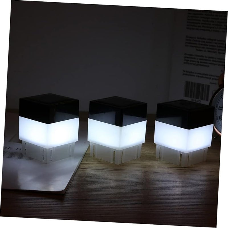 مصابيح سياج Jojofuny الشمسية الخارجية 2 قطعة مصابيح عمودية مقاومة للماء للحديقة والفسحة - Image 5