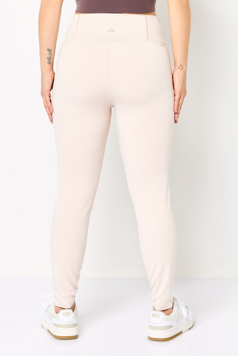 Adidas ليغينغز تدريب رياضية للنساء، كريمي - Image 2