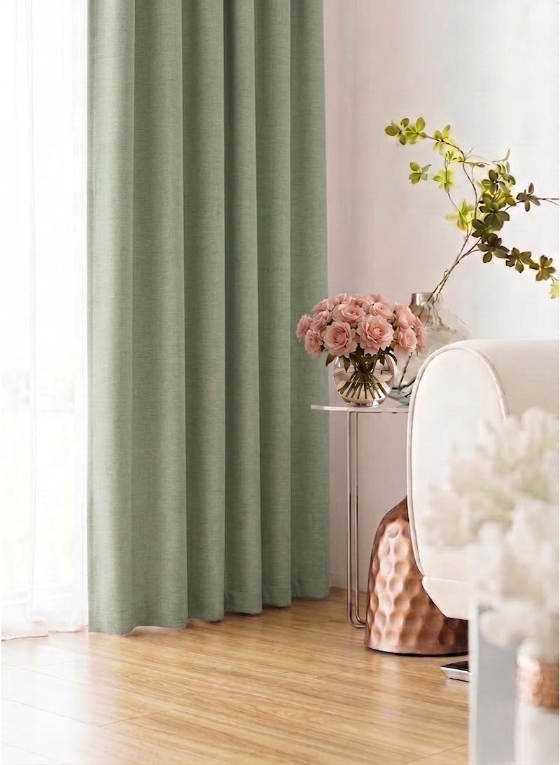 Amali Regal Dimout curtains with 16 Grommets in 2 panels Size (W132 x L 274cm) for living room Decor or bedroom window noise reduction and light blocking - Image 2
