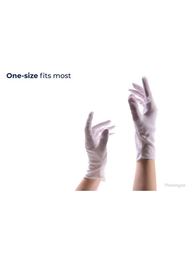 PHOTOMYNE Photo Handling Cotton Gloves For Delicate Items Moisturizing Cotton Gloves For Dry Hands For Overnight Night Multi Use Cotton Gloves 3 Pack - Image 2