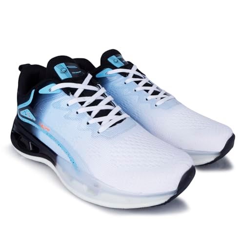 Lancer Mens PLATINUM-41WHT-BLK White Running Shoe, 6 - Image 1