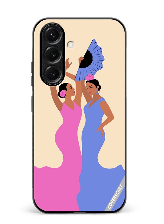 VR CREATIVE Protective Case Cover For Samsung Galaxy S25 Plus Spanish Women Dancing Flamenco Design Multicolour