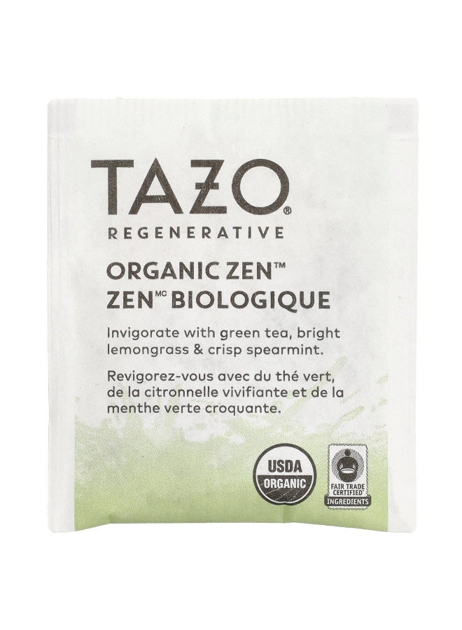 TAZO, Regenerative, Green Tea, Organic Zen, 16 Tea Bags, 1.2 oz (34 g) (Packaging may vary) - Image 3