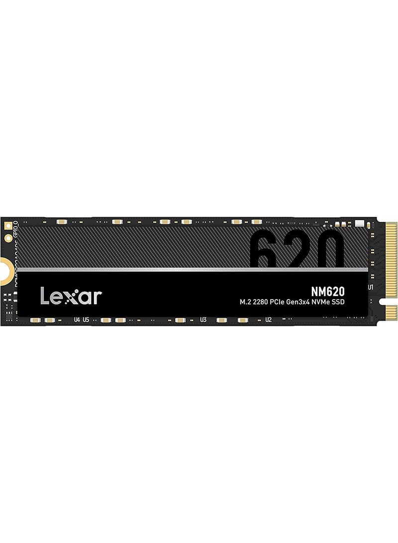 Lexar NM620 M.2 2280 PCIe Gen3x4 NVMe, 512GB Internal SSD, Up To 3300MB/s Read, for PC Enthusiasts and Gamers (LNM620X512G-RNNNG) - Image 1
