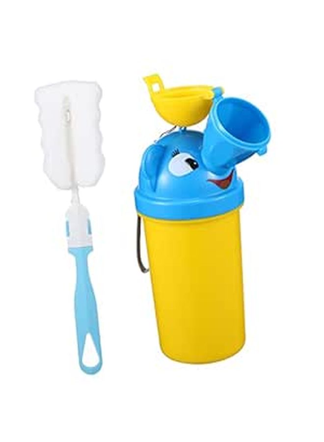 Portable Kids Potty Trainer Travel Urinal For Boys And Girls Outdoor Camping Toilet ABS Material Blue - Image 1