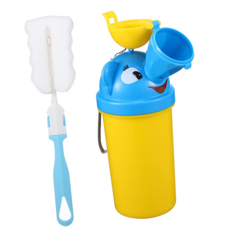 Portable Kids Potty Trainer Travel Urinal For Boys And Girls Outdoor Camping Toilet ABS Material Blue - Image 2