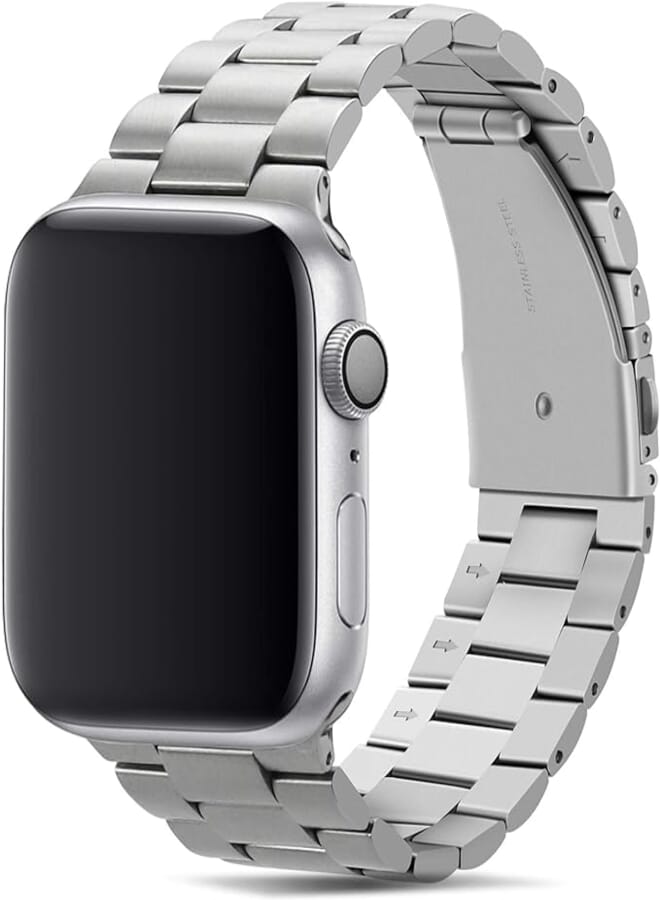 Tasikar Compatible with Apple Watch Band 38mm 40mm 41mm 42mm 44mm 45mm, Stainless Steel Metal Replacement Band for Apple Watch SE Series 7 Series 6 Series 5 Series 4 Series 3/2/1