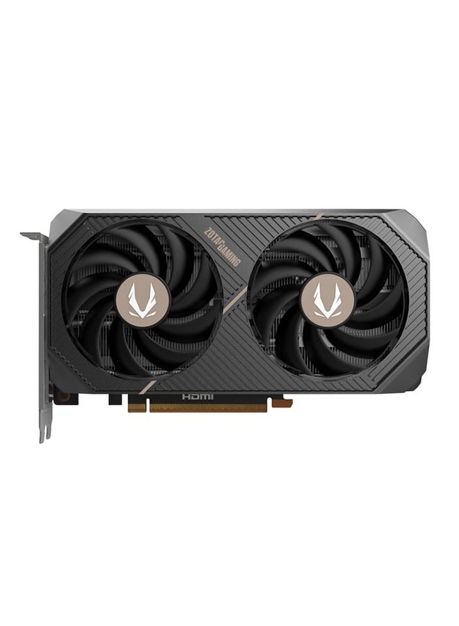 زوتاك بطاقة الرسوميات GAMING GeForce RTX 5060 AMP، 8GB GDDR7، 128-بت، 3840 نواة CUDA، سرعة ذاكرة 28 جيجابت في الثانية، تردد تعزيز 2550 ميجاهرتز، PCIe 5.0 x8، نظام تبريد IceStorm 2.0 مع مروحة شفرات، DLSS 4، تتبع الأشعة، 3x DisplayPort 2.1b + 1x HDMI 2.1b، 155W TDP، موصل طاقة 8-دبوس، تصميم مدمج مزدوج المروحة، جاهز للواقع الافتراضي، أسود | ZT-B50600F-10M - Image 2
