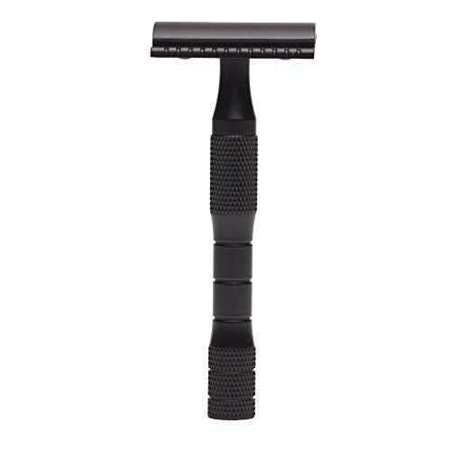 Well Kept Safety Razor, Single-Blade, Made of Brass, Long-lasting and Sustainable -Black - Image 1
