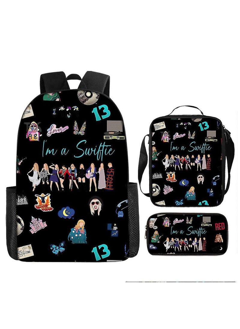 Taylor Swift Taylor Swift Student School Bag Cartoon Character Backpack 29*16*42 cm 