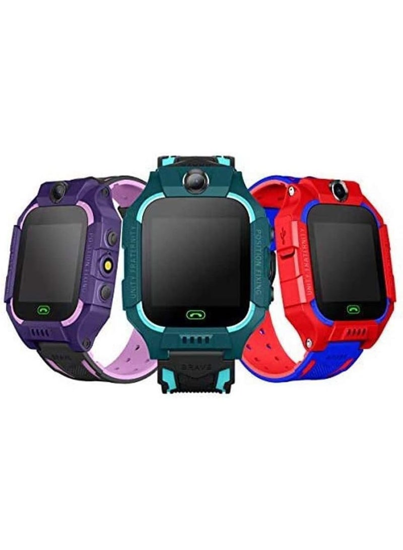 JOMILA Kids Smart GPS Watch Z7A | Anti-Lost Tracking Smartwatch for Boys & Girls | LBS Location Finder, HD Touch Screen, SOS Emergency Call, Two-Way Calling, Waterproof Wearable Phone Watch (Purple) - Image 2