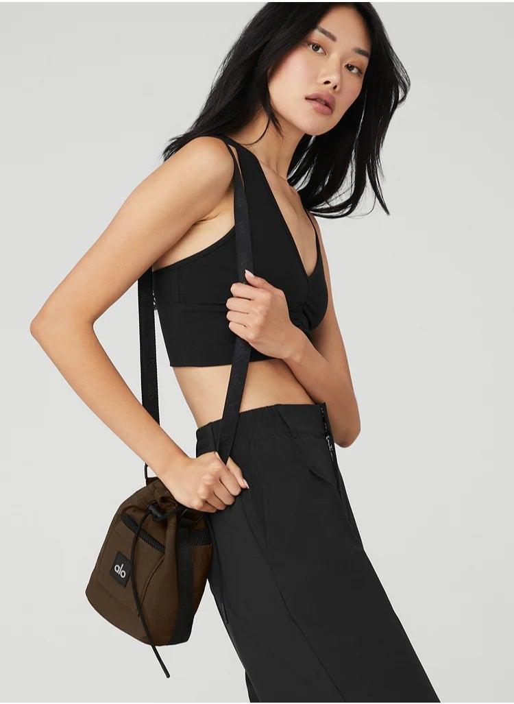 alo Cross Body Bucket Bag Espresso/Black  - Image 2