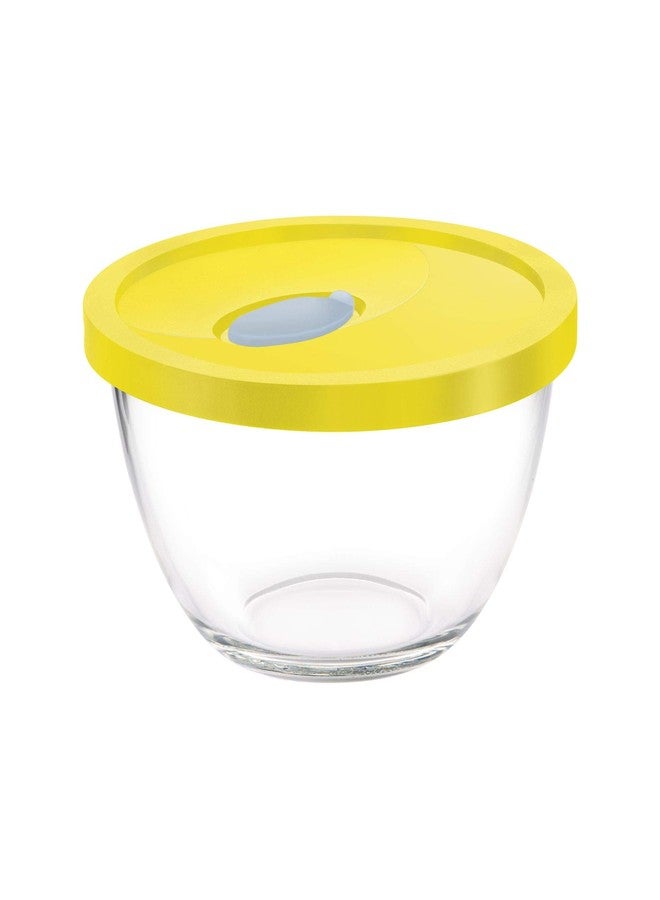 تريو وعاء خلط زجاجي من تريو باي ميلتون ٥٠٠ مع غطاء مرن، ٤٤٠ مل، قطعة واحدة، شفاف | وعاء تقديم | وجبات خفيفة | سلطة | نودلز | حبوب | وعاء مطبخ | آمن للاستخدام في الميكروويف | آمن للاستخدام في غسالة الصحون | آمن للطعام - Image 1