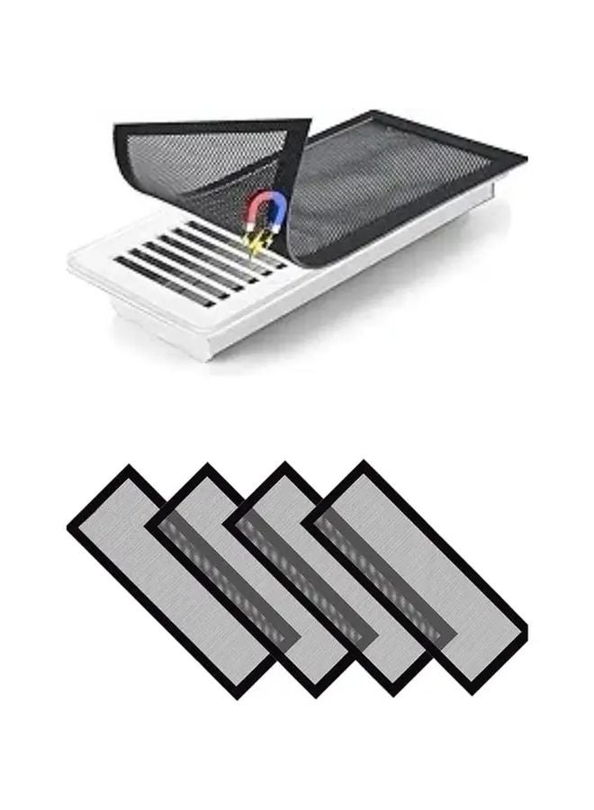 4 Pack Magnetic Vent Covers 4x10 Inch Washable Mesh Screen PVC Frame HVAC Filters - Image 2