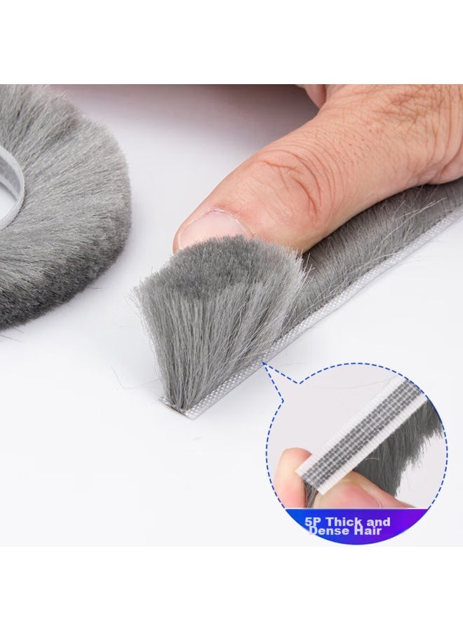 Befon Deyin Window Sealing Strip, Door And Window Sliding Window Gap Sealing Tape, Window Gap Sliding Door Sealing, Aluminum Alloy Door And Window Sealing, Windproof, Draft-proof, Heat Preservation Device, 9*9mm, 10 Meters, 4007 - Image 3