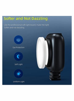 Y&D LED Mini Panel Light for Professional DSLR Cameras Adjustable on camera mount LCD Display Photo Video Lighting Smartphone GoPro YouTube TikTok Live Streaming Shooting Photography  - Image 4