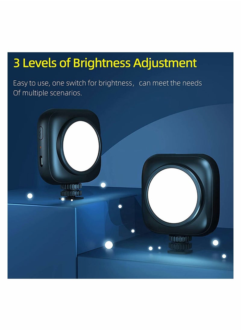 Y&D - LED Mini Panel Light for Professional DSLR Cameras Adjustable on camera mount LCD Display Photo Video Lighting Smartphone GoPro YouTube TikTok Live Streaming Shooting Photography - Image 1