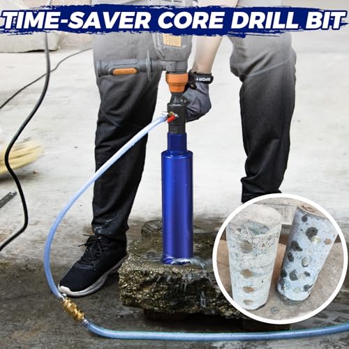 DaduoRi 4 Inch Core Drill Bit for Concrete with Rebar - 14" Depth, Wet Use Coring Bit, 1-1/4"-7 UNC, Upgraded Welded Teeth for Brick, Block, Masonry, Stucco, Alsphalt - Great for DIY & Pros (102mm) - Image 3