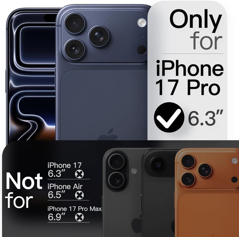 Slim Case for iPhone 17 Pro 6.3-Inch, Ultra-Thin Lightweight Minimalist Phone Cover with Camera Lens Protection, Matte Anti-Fingerprint Finish (Dark Blue) - Image 2