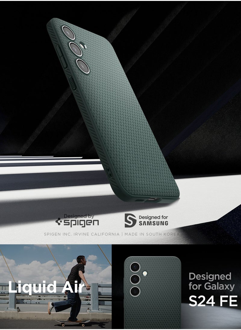 Spigen Liquid Air for Samsung Galaxy S24 FE Case Cover - Abyss Green  - Image 2