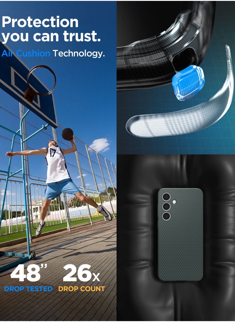 Spigen Liquid Air for Samsung Galaxy S24 FE Case Cover - Abyss Green  - Image 4