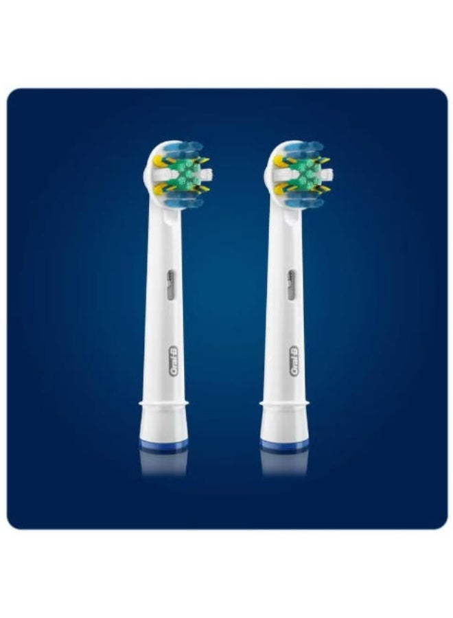 Oral-B 4-Piece Cross Action Replacement Brush Head White/Blue/Green - Image 4