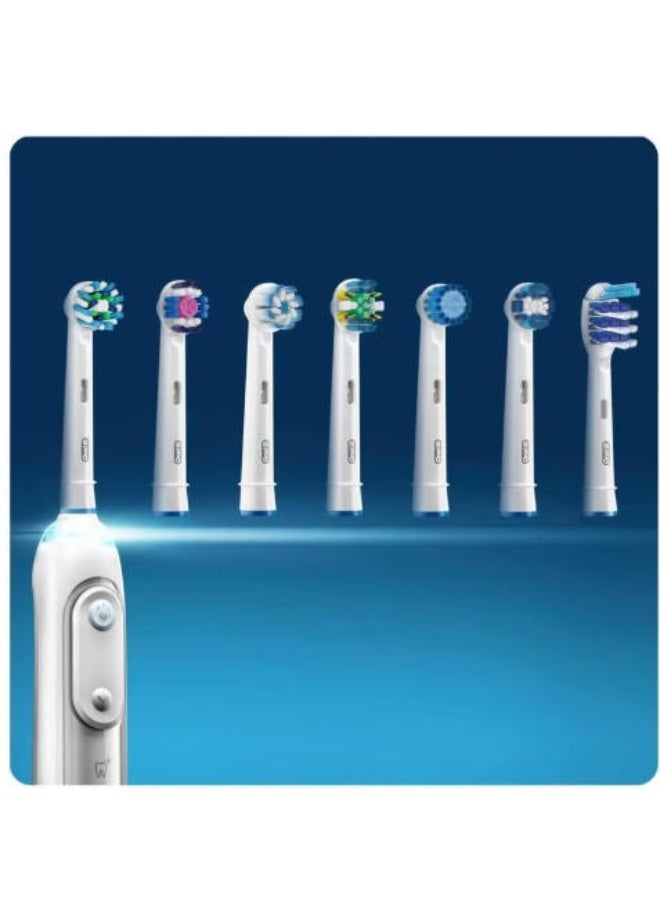 Oral-B 4-Piece Cross Action Replacement Brush Head White/Blue/Green - Image 2