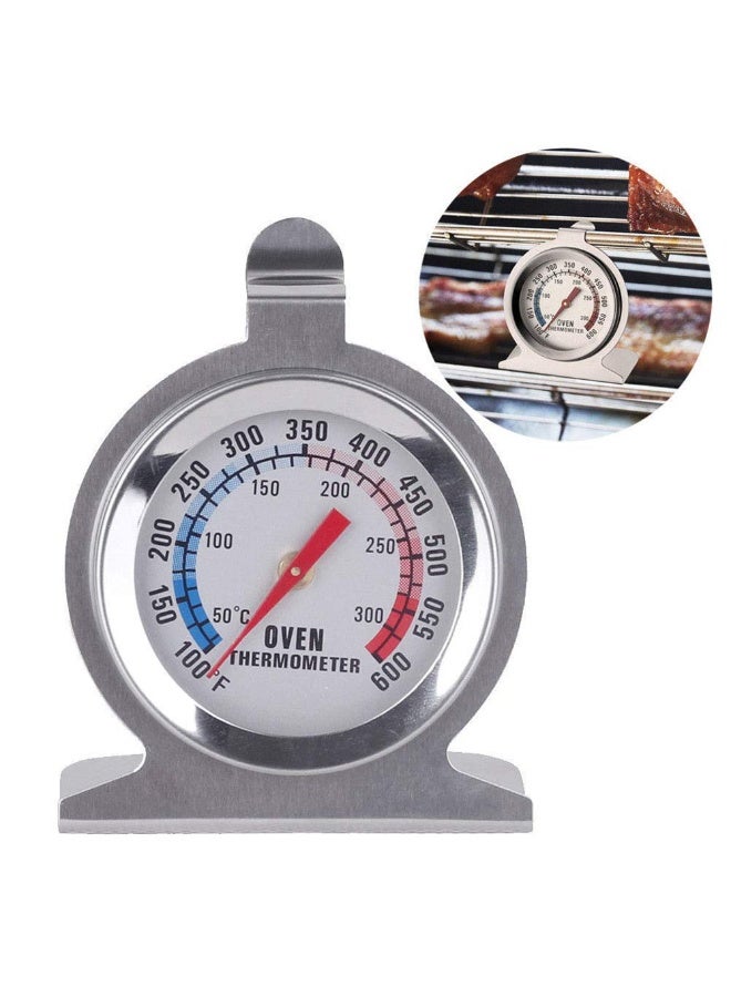 Bukela Kitchen Oven Thermometer, Pack of 2 Stainless Steel Dial Oven Thermometer Portable Food Cooking Baking Temperature 50-300℃ Measurement Range for Home Kitchen (2 Pack Oven Thermometer) - Image 2