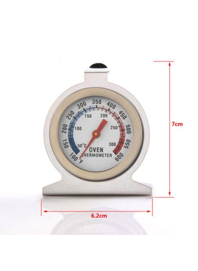 Bukela Kitchen Oven Thermometer, Pack of 2 Stainless Steel Dial Oven Thermometer Portable Food Cooking Baking Temperature 50-300℃ Measurement Range for Home Kitchen (2 Pack Oven Thermometer) - Image 3
