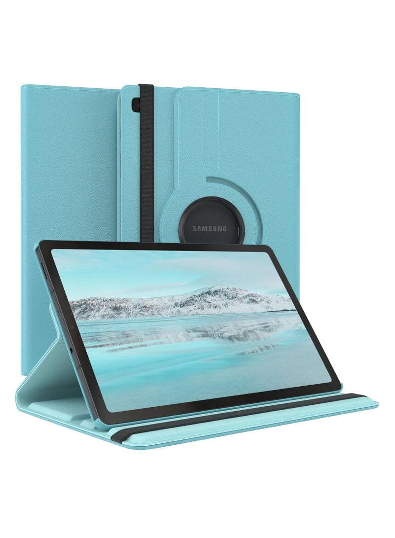 DUSALA 360 Degree Rotating Stand Auto Sleep Wake Folio Leather Smart Cover for Samsung Galaxy Tab S7 FE 12.4 -Inch (SM-T970) - Image 1
