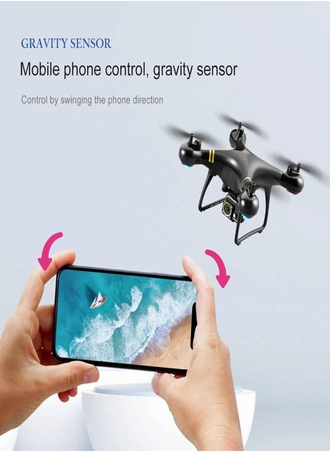 ال اس ار سي - طائرة رباعية المراوح LS608 FPV عالية الدقة، طائرة بدون طيار قابلة للطي، 4K، مزدوجة واي فاي، مروحية صغيرة، كرة كاملة - Image 1