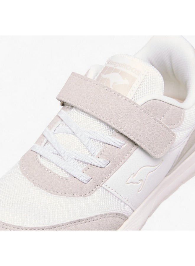 kangaROOS Girls' Logo Embossed Sports Shoes with Hook and Loop Closure  - Image 4
