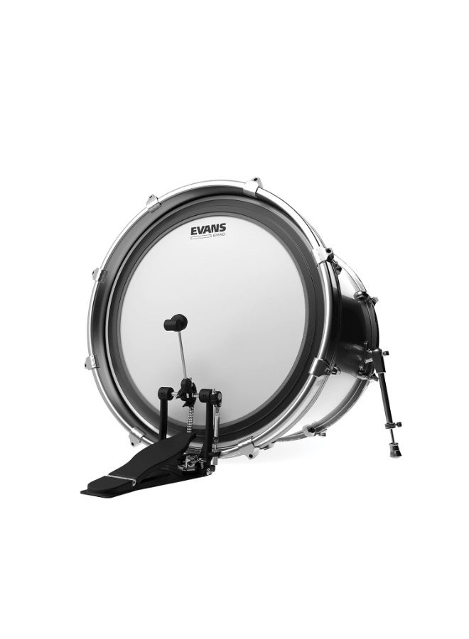 Evans EMAD Coated White Bass Drum Head, 20 Inch - Image 1