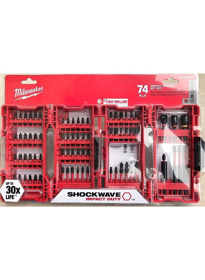 Milwaukee Milwaukee Shockwave Impact Driver Bit Set (74 Piece) - Image 1