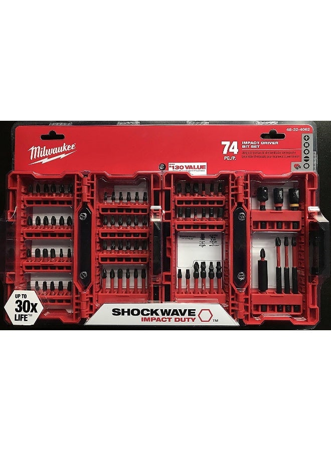 Milwaukee Milwaukee Shockwave Impact Driver Bit Set (74 Piece) - Image 2